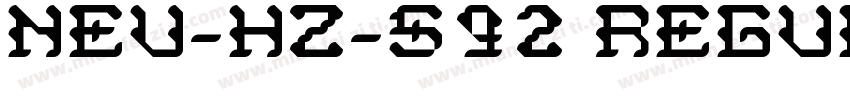 NEU-HZ-S92 Regular字体转换